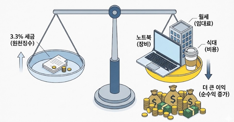 개발자 프리랜서 vs 개인사업자 세금 비교: 연봉 5천만 원일 때 누가 더 남길까?