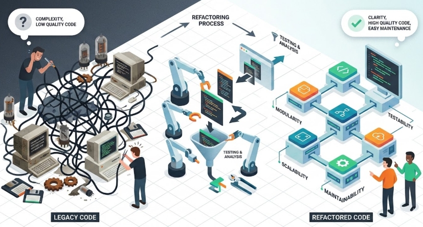 리팩토링 가이드: 유지보수 비용을 낮추는 코드 품질 개선 사례 및 조직 설득 팁